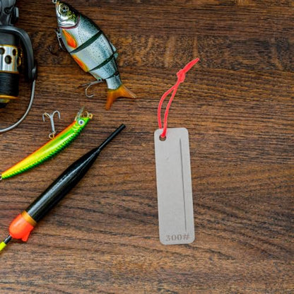 LIFKOME Portable Mini Fish Hook Sharpener with Diamond-coated Sharpening Stone for Fishing and Camping, High Efficiency Tool for Sharpening Hooks and Knives