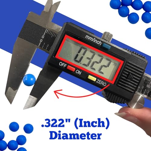 .322" Diameter Blue Gauge Glass Float Balls | Blue Float Balls for 5/8" Glass 6 Pack | Boiler Liquid Level Sight Gauge Balls