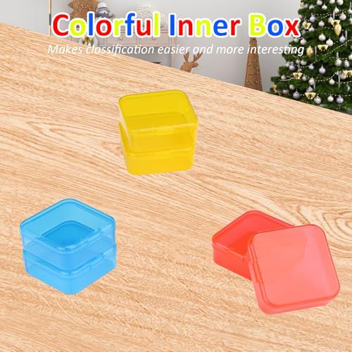 Mathtoxyz Bead Organizer Box(Red,Yellow,Blue), 30Pcs Small Bead Organizers and Storage Plastic Cases Mini Clear Containers Boxes with Hinged Lid and Rectangle for Bracelet Making DIY Jewelry Craft - size: BlueRedYellow - 1P
