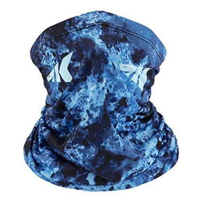 KastKing Sol Armis Neck Gaiter - UPF 50 Face Mask - UV Sun Protection Mask for Men & Women, Fishing, Hiking - color: J: Boulder Camo Calypso