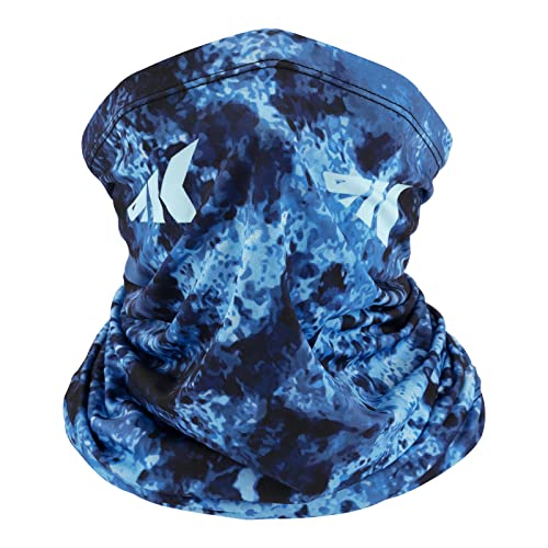 KastKing Sol Armis Neck Gaiter - UPF 50 Face Mask - UV Sun Protection Mask for Men & Women, Fishing, Hiking - color: J: Boulder Camo Calypso