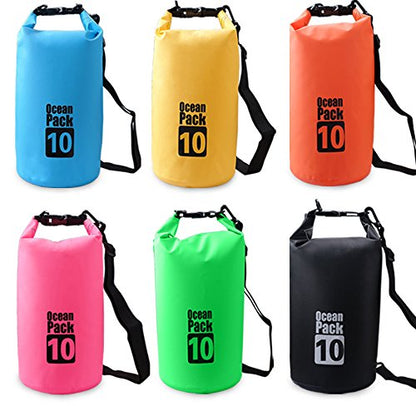 Dry Sack/Floating Waterproof Bag 2L/5L/10L/20L/30L for Boating, Kayaking, Hiking, Snowboarding, Camping, Rafting, Fishing and Backpacking - color: Black, size: 10L