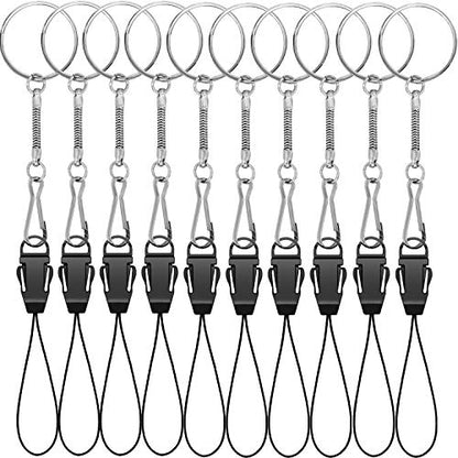 YOUOWO 10Pcs Lanyards Detachable with Plastic Buckle | Lightweight,for USB,Phone,Keys etc - color: 10 Pack Finger Ring Lanyard