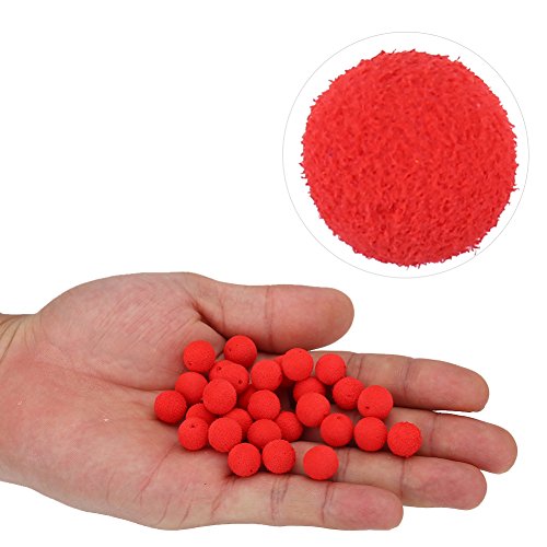 carp Bait,Boilies Carp Bait,30Pcs/Lot Carp Fishing Bait Foam Up Boilies Soft Pellets Ball Carp Floating Lure Fish Food Nest Tool(10mm/0.39'' Yellow(No Flavor))