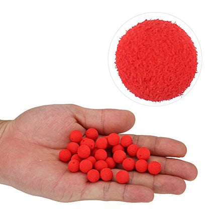 carp Bait,Boilies Carp Bait,30Pcs/Lot Carp Fishing Bait Foam Up Boilies Soft Pellets Ball Carp Floating Lure Fish Food Nest Tool(10mm/0.39'' Yellow(No Flavor))