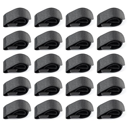 20-Pack Stretchy Straps & Tackle Ties for Fishing Rods - Elastic Rod Holder Straps for Organizing and Protecting Casting, Spinning, and Fly Rods - Angler's Accessories