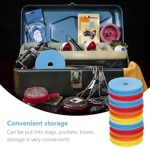 Sewroro 10Pcs Large Fishing Line Spools 3.74In Foam Line Holders Fishing Winding Spools for Wire Storage and Organization
