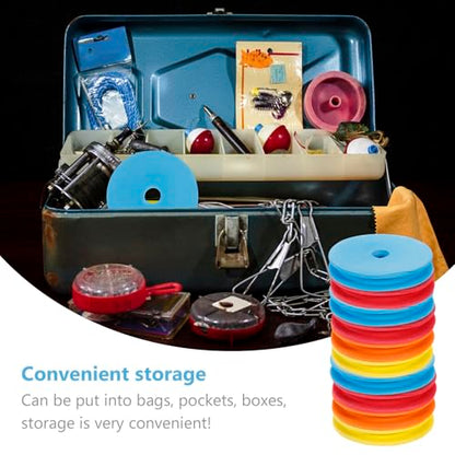 Sewroro 10Pcs Large Fishing Line Spools 3.74In Foam Line Holders Fishing Winding Spools for Wire Storage and Organization