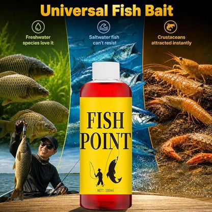 Fish Attractant 100ml Concentrated – Lightweight Versatile Portable Fast Acting Bass Scent, Crucian Carp Grass, Tilapia Outdoor Lake Reservoir River | Multipurpose Outdoor Indoor Utility