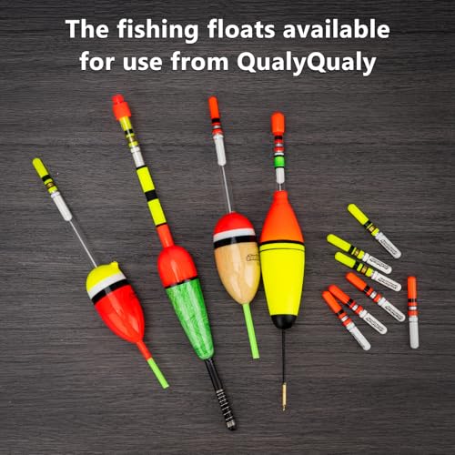 QualyQualy Fishing Glow Sticks, 6 Pcs LED Glow Sticks for Fishing with Batteries, Night Fishing Light Up Fishing Bobbers Floats and Rod Tips - color: Red-6pcs