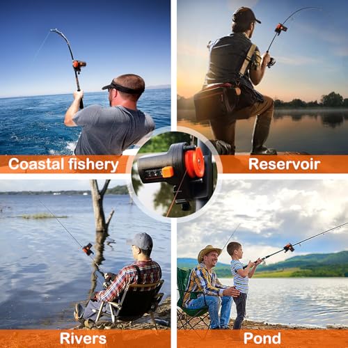 Fishing Line Counter 0-999M for Spooling & Trolling, Fishing Line Spooler, Portable Depth Gauge with Easy-Read Display, Essential Tackle, Fishing Ruler