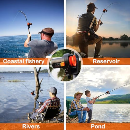 Fishing Line Counter 0-999M for Spooling & Trolling, Fishing Line Spooler, Portable Depth Gauge with Easy-Read Display, Essential Tackle, Fishing Ruler