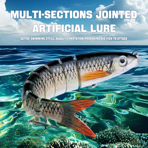 TSKS Fishing Artificial Lures Kit Mixed Including Front Diving Fin Minnow Surface Popper Crank Baits Pencil VIB with Hook and Soft Lures Accessories for Saltwater Freshwater Trout Bass Tackle Gift Set - color: 15pcs