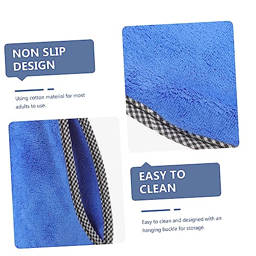 Non-Slip Fishing Towel with Clip Fish Catching Puncture Proof Hand Protection Cover Outdoor Sports Towel for Hiking Camping Angling 12.59X7.48In - color: Blue