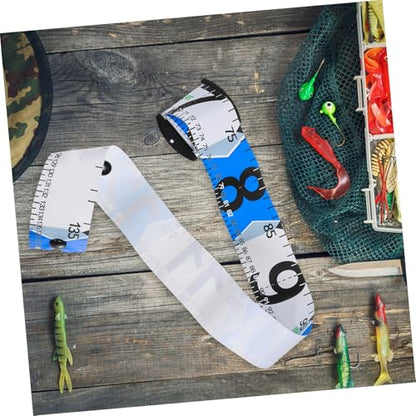 Outanaya 1.4m Fishing Measuring Tape Fish Measuring Ruler Sticker Tool for Kayak Boat Accessories Adhesive Fish Board Markings for Easy Use and Versatile Applications