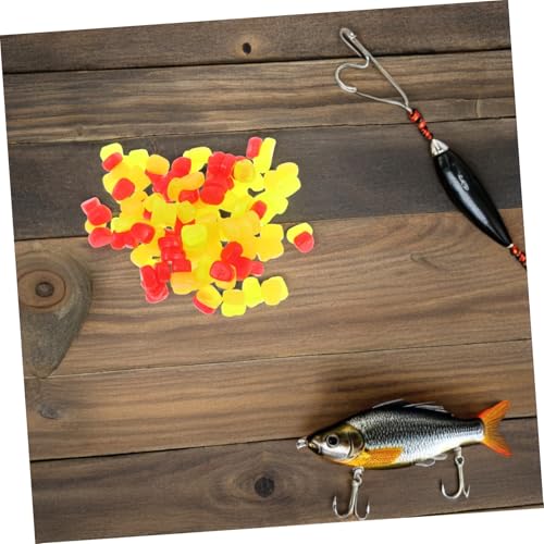 iplusmile 150pcs Soft Silicone Artificial Fake Corn Fishing Lures with Lifelike Shape, Floating Baits for Multiple Fish Species and Trout, Suitable for Freshwater and Saltwater Fishing
