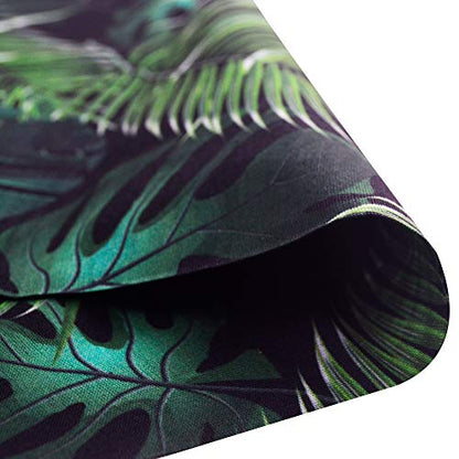 Obacle Seamless Face Mask Rave Bandana Men Women for Dust Sun Wind Protection - color: Banana Leaf Green