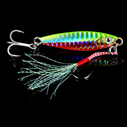 Dyxssm Jigs Fishing Spoons Hard Lures Spinners Jigging Bait 7g 10g 15g 20g 30g (Pack of 6) - size: 20 g / 0.71 oz