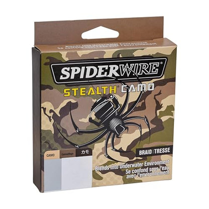 SpiderWire Stealth Braid Fishing Line - color: Camo, size: 125yd, style: 6lb Break Strength