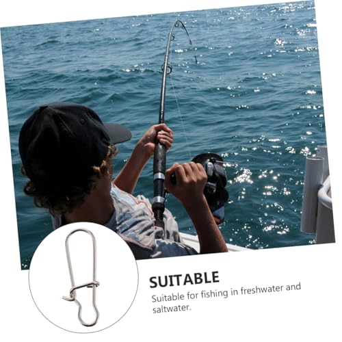 Fishing Buckle Sea Fishing Swivels Catfishing Holder Quick Feeder Fishing Bait Fishing Gadgets Sea - size: 1.2x0.4 cm