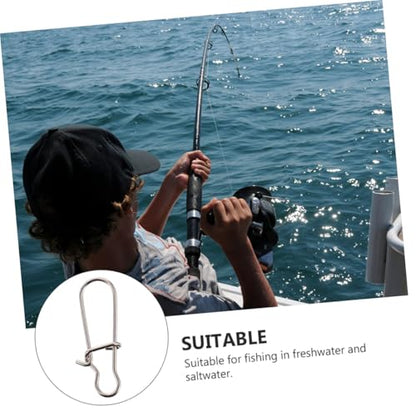Fishing Buckle Sea Fishing Swivels Catfishing Holder Quick Feeder Fishing Bait Fishing Gadgets Sea - size: 1.2x0.4 cm