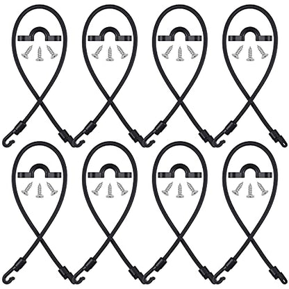 8 Sets Rod Strap Holder Boat Deck Rod Straps Rod Tamer Straps Fishing Rod Hold Down Straps Deck Mount Connector Boat Fishing Rod Straps Deck Mount Straps for Fishing Boat Kayak