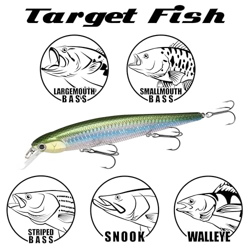 LUCKY CRAFT Slender Pointer 112 MR Fishing Lure, 4.5" Suspending Jerkbait, 4-5 ft Depth, Long Casting, Freshwater Trout and Bass Lures, Bass Fishing Gear and Tournament Hard Bait - color: 772 Zebra MS Ghost Minnow