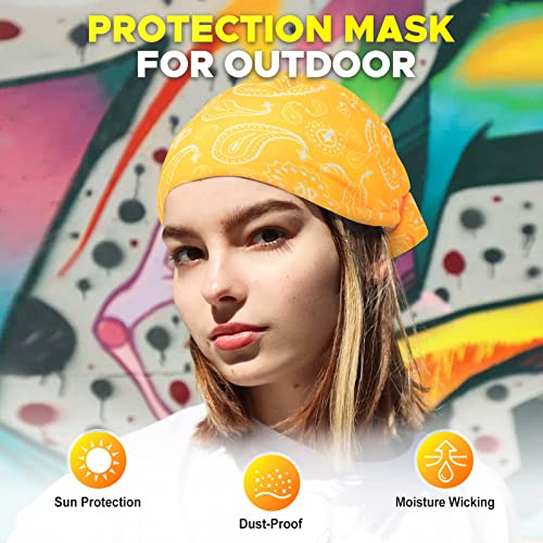 JOEYOUNG Headwear, Bandana, Neck Gaiter Head Wrap Headband Balaclava Magic Scarf - color: A-fantasy 2