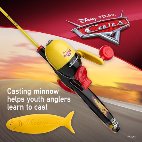 Shakespeare Youth Fishing Reel and Rod Combo - color: Disney Cars Beginner
