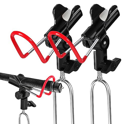 Upgraded Fishing Rod Holders - 2 Pack, 360 Adjustable, Bank, Beach, Ground Fishing Pole Stand - color: RED