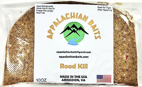 Appalachian Baits Road Kill, Soft Sinking Dough Bait, Scented, (Trout, Steelhead, Panfish), 10 oz