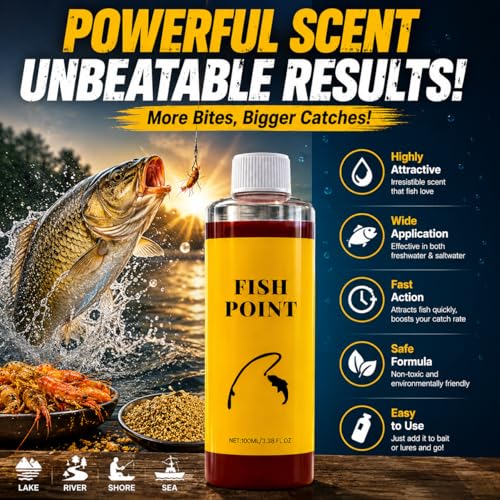 Concentrated Fish Attractant Liquid, 100ml Fish Attractant Liquid for Trout, Panfish and More, Panfish and More, Enhances Scent & Improves Biteresponse - color: 1PCS
