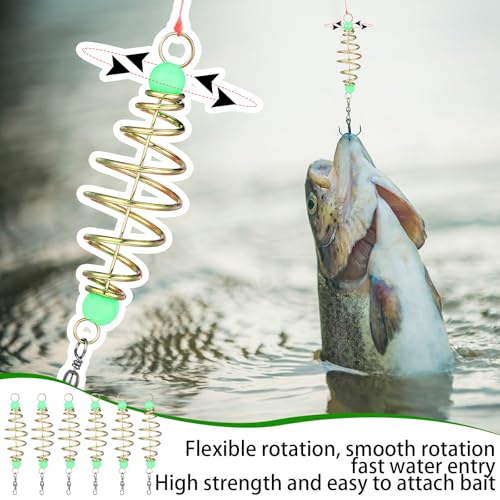 Wonderjune 50/30 Pcs Carp Rig Luminous Carp Fishing Equipment Bait Holder Metal Fishing Feeder Basket Multisize Olive Shape Summer for Freshwater Lures Basket Mullet Accessories - size: 3.11"