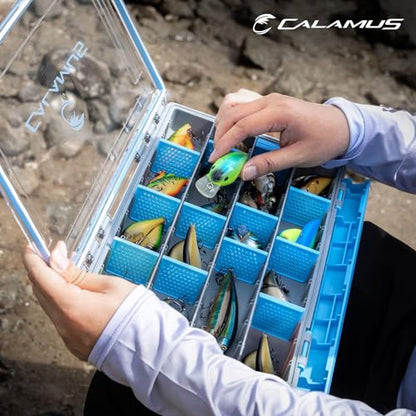 Calamus DryVault Waterproof Tackle Box, Sturdy 3700 Tackle Trays, Fishing Tackle Box Organizer With Removable Dividers, Lure Box and Terminal Tackle Storage - size: 3700(2 Pack)