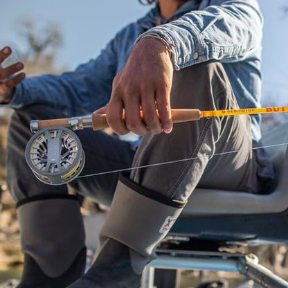 RIO Products Fluoroflex Strong Tippet, 100% Fluorocarbon Fly Fishing Tippet for Trout, Abrasion Resistant, Strong, & Knot Friendly, 100yd Guide Spool - size: 0X