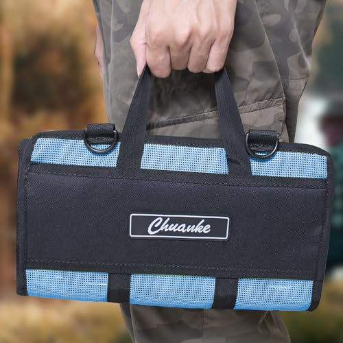 Lure Bag 6 Pocket PVC Protective Cover Durable Fishing Bag | Trolling Lure Tackle Box - size: Large