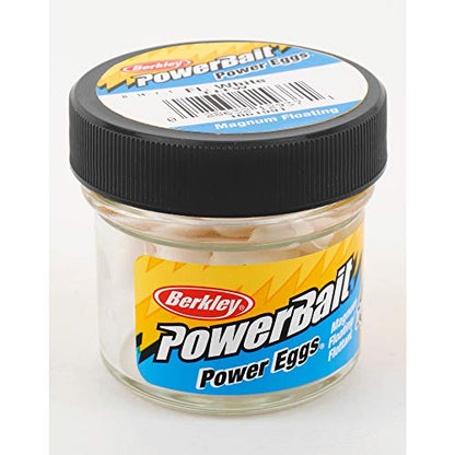 Berkley PowerBait Power Eggs Floating Magnum Fishing Soft Bait - color: Fluorescent White - Original Scent