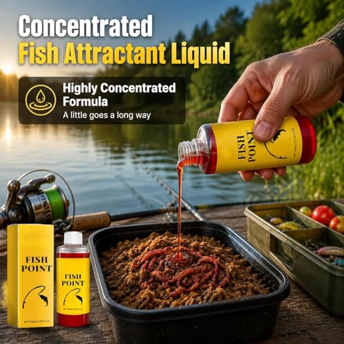 Concentrated Fish Attractant Liquid, 100ml Red Worm Liquid Spray - Powerful Bait Attractant Scent Bait Fish Attractant Liquid for Trout, Panfish and More, Enhances Scent & Improves Biteresponse - color: 1pc
