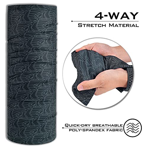 KastKing Sol Armis Neck Gaiter - UPF 50 Face Mask - UV Sun Protection Mask for Men & Women, Fishing, Hiking - color: D: Black Repeating Logo (Size: 19"x9.5")