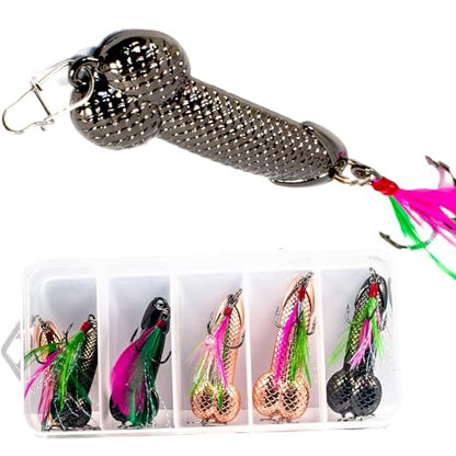 Fishing Lures 2024 Kit, Gag Things for Men for Trout, Bass, Mackerel, Fishing Accesories Tackle Gear and Equipment, Fishing Stuff Must Haves