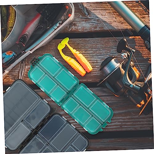 2pcs Fishing Gear Box Tackle Storage Box Lure Bait Case Saltwater Fishing Tackle Organizer Lightweight