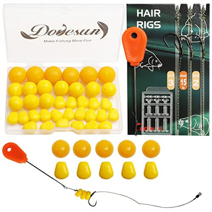 Dovesun Carp Fishing Hair Rigs Carp Fishing Equipment with Baits Hooks Accessories 41PCS/151PCS - color: Size#2-41PCS