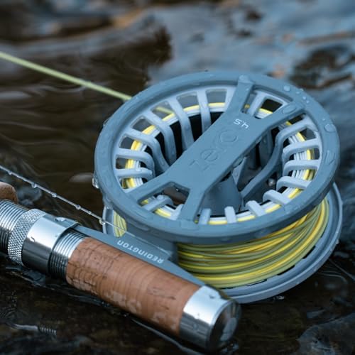 Redington Zero Fly Fishing Reel – Ultralight Trout Reel with Clicker Drag System, Large Arbor, Quick-Change Spool & Twin-Molded Handle – Durable Die-Cast Construction - color: Wolf Grey, size: 4/5