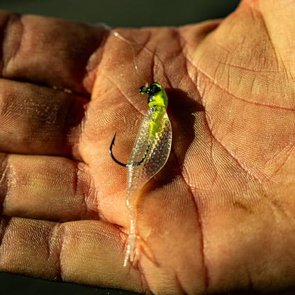 6th Sense – Clobber Minnow 2" – Soft Plastic Minnow – Crappie/Panfish Fishing – FFS Sonar Bait – (12 per Pack) Made in the USA - color: Ghost Ice Minnow