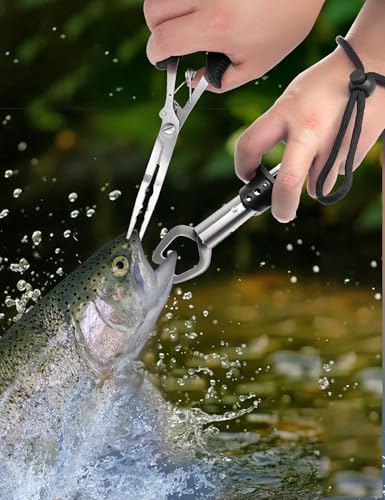 Fishing Gear Fishing Plier for Saltwater/Freshwater Stainless Steel Fishing Tool Kit for Men/Angler/Fisherman/Dad/Grandpa