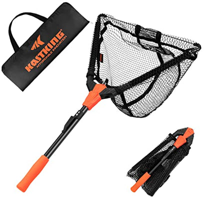 KastKing Pontus Fishing Net, Foldable & Lightweight Landing Net with Built in Length Scale, Strength Aluminum Handle, Fishing Gear and Gift for Men - style: Hoop Size: 16"(not Extendable)