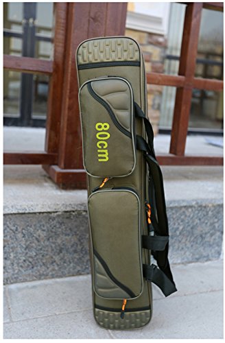 3 Layers Pro Gear Fishing Tackle Storage Bag Portable Fishing Rod Carrier Reel Bags Fish Pole Tools Soft Case with Shoulder Strap&Handles (3 layers/90cm-35.4inch) - size: 3 layers/90cm-35.4inch