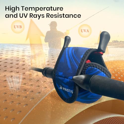 Pristis Baitcasting Reel Cover for Bass Fishing, Thick Neoprene Baitcaster Reel Protection Cover, Protective Casting Reel Sleeve, Durable Fish Spool Storage Wrap Case Gear, Fits Most Series - size: Small