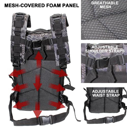 Lightweight Fishing Tackle Backpack Professional Water-Resistant All-in-One Rod Holder & Gear Storage - color: Black
