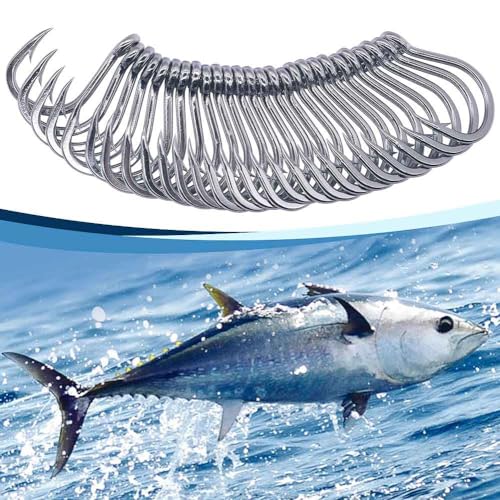 3X-Strong-Octopus-Hooks-Saltwater-Fishing-Circle-Hooks- Stainless Big Game Size 1-13/0 - size: 1/0 Pack of 25